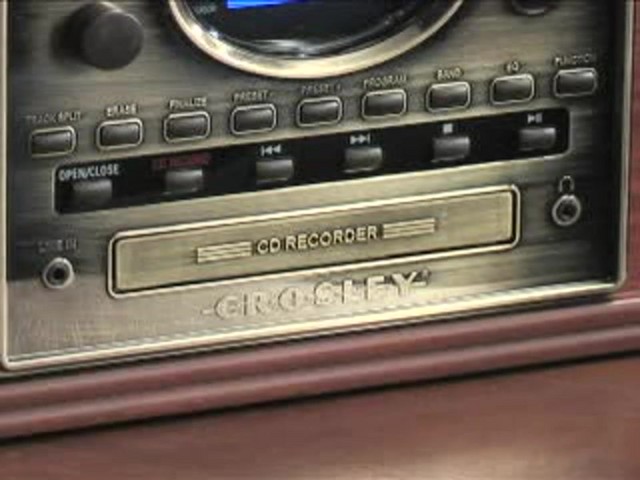 Crosley&reg; Nostalgic CD Recorder / Turntable / Radio / Cassette - image 7 from the video